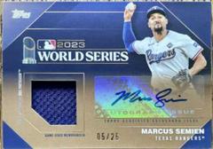 Marcus Semien [Gold] Baseball Cards 2024 Topps World Series Champion Autograph Relic Prices