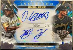 Oneil Cruz, Ke'Bryan Hayes [Blue] Baseball Cards 2023 Topps Inception Dual Autographs Prices