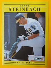 Terry Steinbach #24 Baseball Cards 1991 Fleer Prices