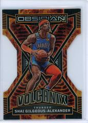 Shai Gilgeous Alexander #5 Basketball Cards 2022 Panini Obsidian Volcanix Prices