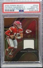 Patrick Mahomes II [Copper Prizm] Football Cards 2020 Panini Select Swatches Prices