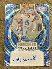Jameson Williams [Teal] #RCS-JW Football Cards 2022 Panini Certified Rookie Roll Call Signatures Prices