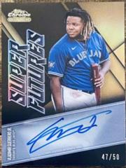 Vladimir Guerrero Jr. [Gold Refractor] Baseball Cards 2021 Topps Chrome Black Super Futures Autographs Prices