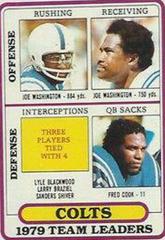 Baltimore Colts [Team Leaders] #244 Football Cards 1980 Topps Prices