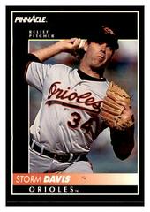 Storm Davis #312 Baseball Cards 1992 Pinnacle Prices