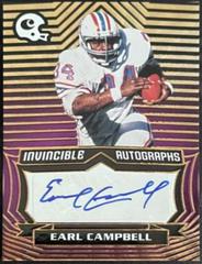 Earl Campbell [Purple] #INV-ECA Football Cards 2021 Panini Chronicles Invincible Autographs Prices