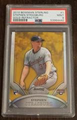 Stephen Strasburg [Gold Refractor] #1 Baseball Cards 2010 Bowman Sterling Prices