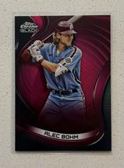 Alec Bohm [Magenta] #76 Baseball Cards 2022 Topps Chrome Black Prices
