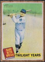 Babe Ruth [Green Tint] Baseball Cards 2011 Topps Heritage Prices