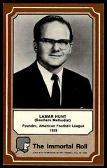Lamar Hunt #30 Football Cards 1975 Fleer Hall of Fame Prices