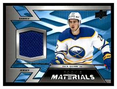 Jack Quinn [Patch] #RM-JQ Hockey Cards 2022 Upper Deck Rookie Materials Prices