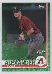 Blaze Alexander [Autograph Green] #162 Baseball Cards 2019 Topps Pro Debut Prices