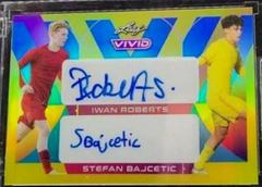 Iwan Roberts , Stefan Bajcetic Soccer Cards 2022 Leaf Vivid Dual Autographs Prices