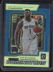 Zion Williamson [Blue] #1 Basketball Cards 2021 Panini Donruss Optic Elite Dominators Prices