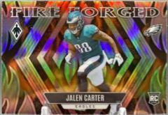 Jalen Carter #FF-10 Football Cards 2023 Panini Phoenix Fire Forged Prices