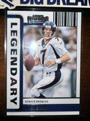 John Elway [Silver] #LGD-JEL Football Cards 2022 Panini Contenders Legendary Prices