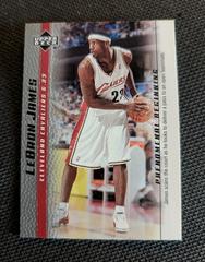 LeBron James [2007 Cleveland National] #17 Basketball Cards 2003 Upper Deck Phenomenal Beginning Prices