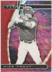 Mike Trout [Ruby Wave] Baseball Cards 2021 Panini Chronicles Titan Prices