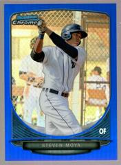 Steven Moya [Blue Refractor] #27 Baseball Cards 2013 Bowman Chrome Mini Prices