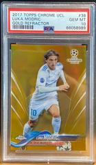 Luka Modric [Gold Refractor] #38 Soccer Cards 2017 Topps Chrome UEFA Champions League Prices