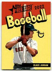 Blaze Jordan #73PC-7 Baseball Cards 2022 Topps Heritage Minor League 1973 Pack Cover Prices