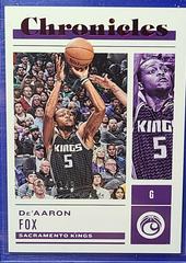 De'Aaron Fox [Red] #1 Basketball Cards 2022 Panini Chronicles Prices
