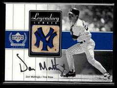 Don Mattingly #DM-LL Baseball Cards 2000 Upper Deck Yankees Legends Legendary Lumber Prices