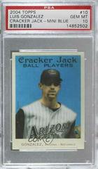 Luis Gonzalez [Mini Blue] #10 Baseball Cards 2004 Topps Cracker Jack Prices
