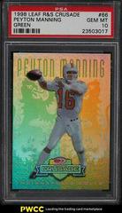 Peyton Manning [Green] #66 Football Cards 1998 Leaf Rookies & Stars Crusade Prices