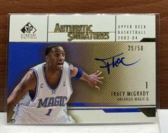 Tracy McGrady Basketball Cards 2003 SP Authentic Signatures Prices