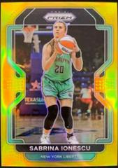 Sabrina Ionescu [Gold] #14 Basketball Cards 2022 Panini Prizm WNBA Prices