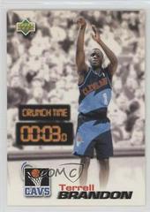 Terrell Brandon Basketball Cards 1997 Upper Deck Nestle Crunch Time Prices