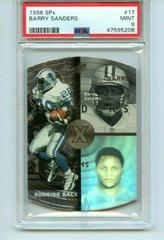 Barry Sanders #17 Football Cards 1998 SPx Prices