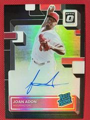 Joan Adon [Black] Baseball Cards 2022 Panini Donruss Optic Rated Rookie Signatures Prices