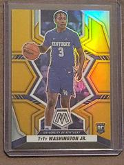 TyTy Washington Jr. [Gold] #10 Basketball Cards 2022 Panini Chronicles Draft Picks Mosaic Prices