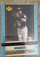 Ichiro #90 Baseball Cards 2002 Upper Deck Ovation Prices