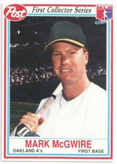 Mark McGwire Baseball Cards 1990 Post Cereal Prices
