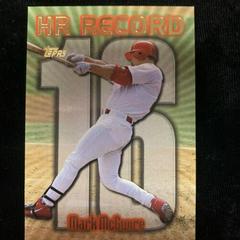 Mark McGwire [#16] #220 Baseball Cards 1999 Topps Home Run Record Prices