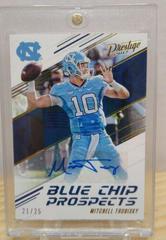 Mitchell Trubisky [Autograph] Football Cards 2017 Panini Prestige Blue Chip Prospects Prices