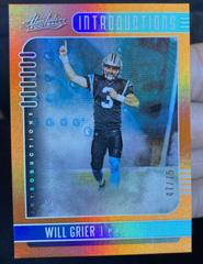 Will Grier [Spectrum Orange] #20 Football Cards 2019 Panini Absolute Introductions Prices