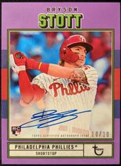 Bryson Stott [Purple] Baseball Cards 2022 Topps Brooklyn Collection Autographs Prices