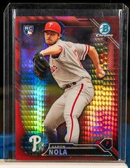 Aaron Nola [Red] Baseball Cards 2016 Bowman Chrome National Refractors Prices