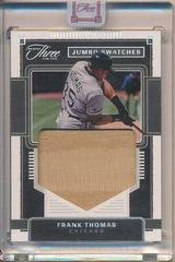 Frank Thomas [Silver] #JS-FT Baseball Cards 2022 Panini Three and Two Jumbo Swatches Prices