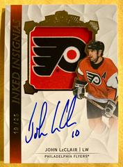 John LeClair Hockey Cards 2020 Upper Deck The Cup Inked Insignias Autograph Patch Prices