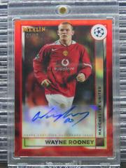 Wayne Rooney [Red] #AC-WR Soccer Cards 2022 Topps Merlin Chrome UEFA Club Competitions Autographs Prices