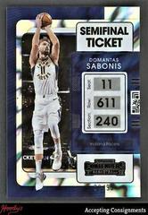 Domantas Sabonis [Semifinal] #2 Basketball Cards 2021 Panini Contenders Prices