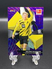 Erling Haaland [Purple Wave Refractor] #31 Soccer Cards 2020 Topps Finest Bundesliga Prices