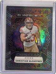 Christian McCaffrey [Red Electric Etch] #15 Football Cards 2023 Panini Obsidian Supernova Prices