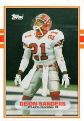 Deion Sanders Football Cards 1989 Topps Traded Prices