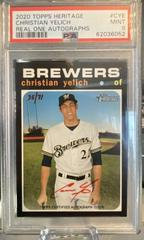 Christian Yelich [Red Ink] #CYE Baseball Cards 2020 Topps Heritage Real One Autographs Prices